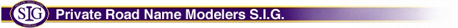 Private Roadname Modelers SIG